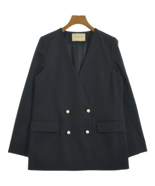 UNITED ARROWS（ユナイテッドアローズ）ノーカラージャケット 紺 サイズ:38(M位) レディース/2200668436014
