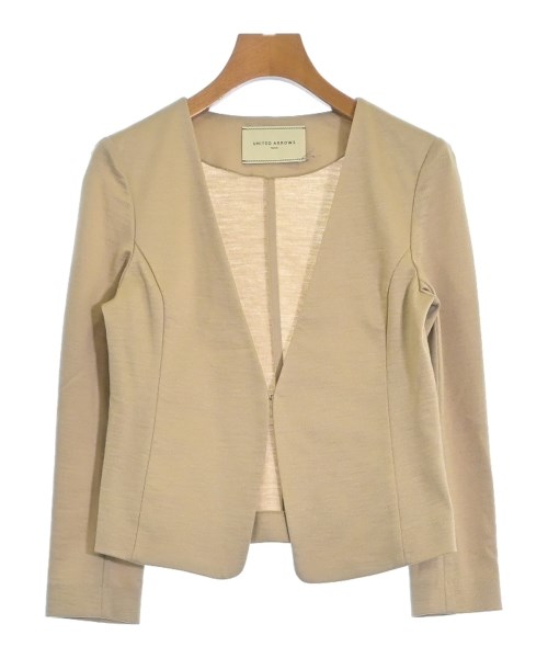 UNITED ARROWS(ユナイテッドアローズ)ノーカラージャケット ベージュ サイズ:36(S位)/2200668565059