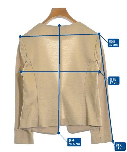 UNITED ARROWS（ユナイテッドアローズ）ノーカラージャケット ベージュ サイズ:36(S位) レディース/2200668565059
