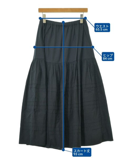 UNITED ARROWS（ユナイテッドアローズ）ロング・マキシ丈スカート 黒 サイズ:38(M位) レディース/2200724313167