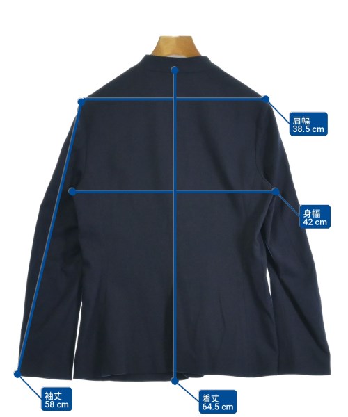 UNITED ARROWS（ユナイテッドアローズ）ノーカラージャケット 紺 サイズ:38(M位) レディース/2200730515104