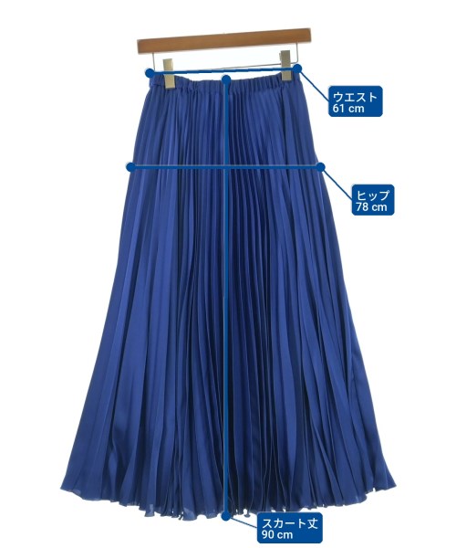 UNITED ARROWS（ユナイテッドアローズ）ロング・マキシ丈スカート 青 サイズ:38(M位) レディース/2200731421060