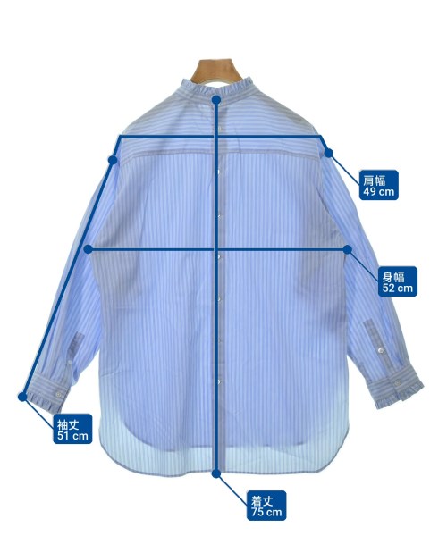 UNITED ARROWS（ユナイテッドアローズ）ブラウス 青 サイズ:38(M位) レディース/2200724889112