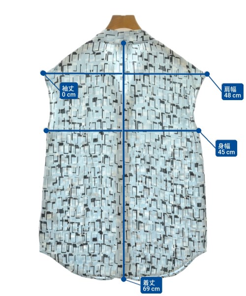 UNITED ARROWS（ユナイテッドアローズ）ブラウス 青 サイズ:38(M位) レディース/2200724889310