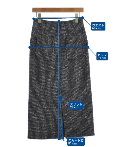 UNITED ARROWS（ユナイテッドアローズ）ロング・マキシ丈スカート 黒 サイズ:38(M位) レディース/2200724791163