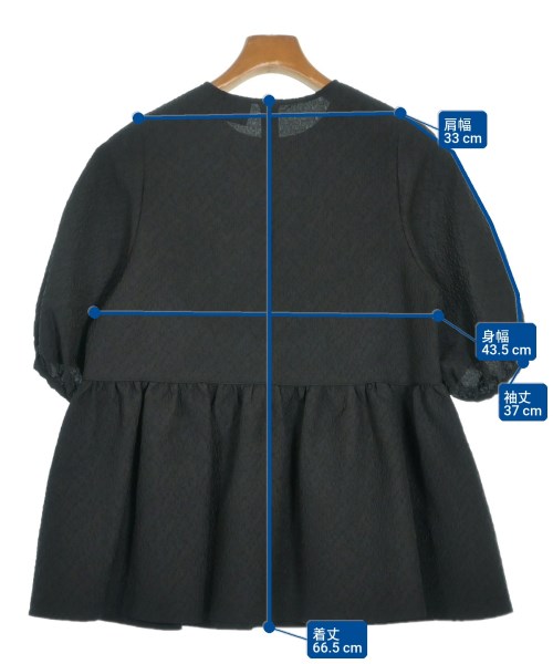 UNITED ARROWS（ユナイテッドアローズ）ブラウス 黒 サイズ:38(M位) レディース/2200732669058
