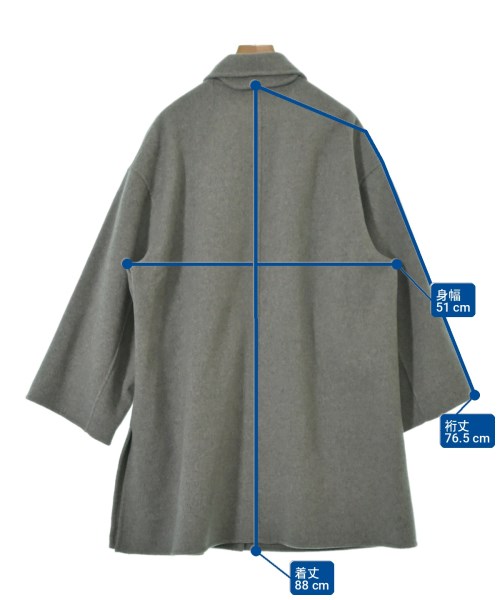 UNITED ARROWS（ユナイテッドアローズ）ピーコート グレー サイズ:38(M位) レディース/2200733315022