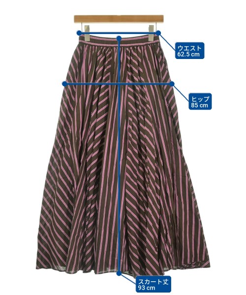 UNITED ARROWS（ユナイテッドアローズ）ロング・マキシ丈スカート 茶 サイズ:38(M位) レディース/2200728127074