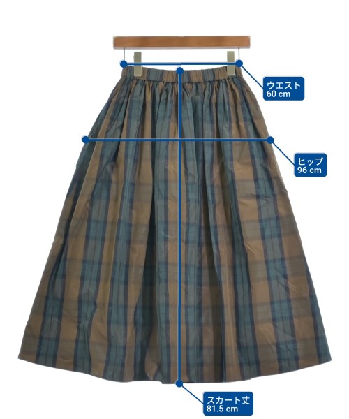 UNITED ARROWS（ユナイテッドアローズ）ロング・マキシ丈スカート 茶 サイズ:36(M位) レディース/2200734309020