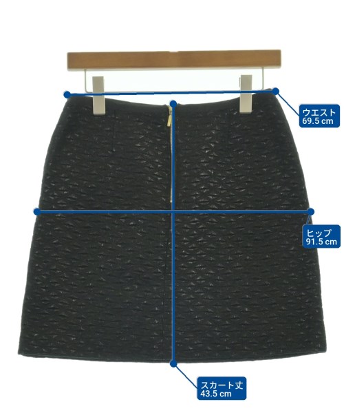 UNITED ARROWS（ユナイテッドアローズ）ひざ丈スカート 黒 サイズ:38(M位) レディース/2200734751027