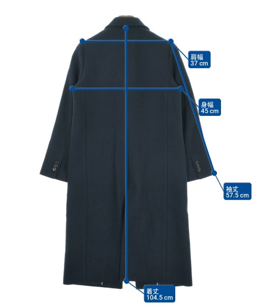 UNITED ARROWS（ユナイテッドアローズ）チェスターコート 紺 サイズ:38(M位) レディース/2200725557010