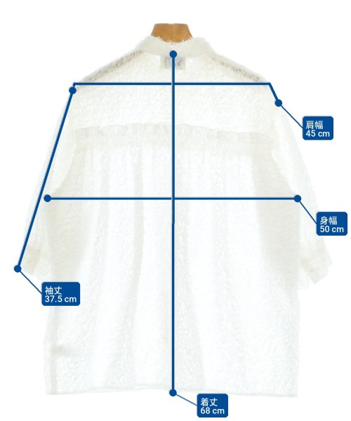 UNITED ARROWS（ユナイテッドアローズ）カジュアルシャツ 白 サイズ:38(M位) レディース/2200736326063