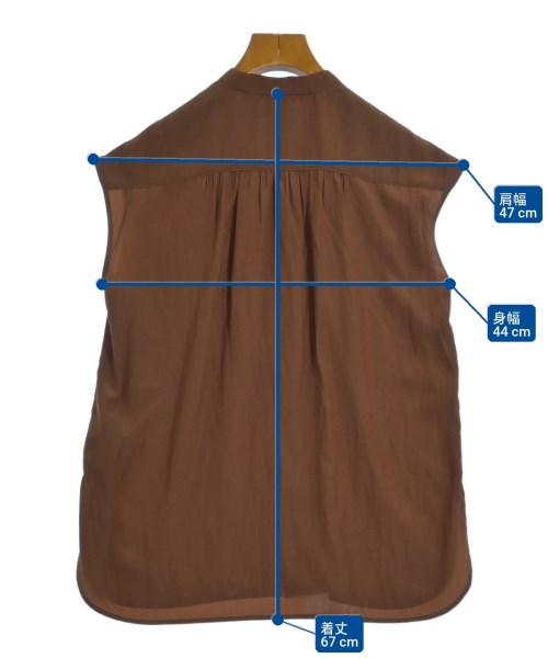 UNITED ARROWS（ユナイテッドアローズ）カジュアルシャツ 茶 サイズ:36(S位) レディース/2200718529215