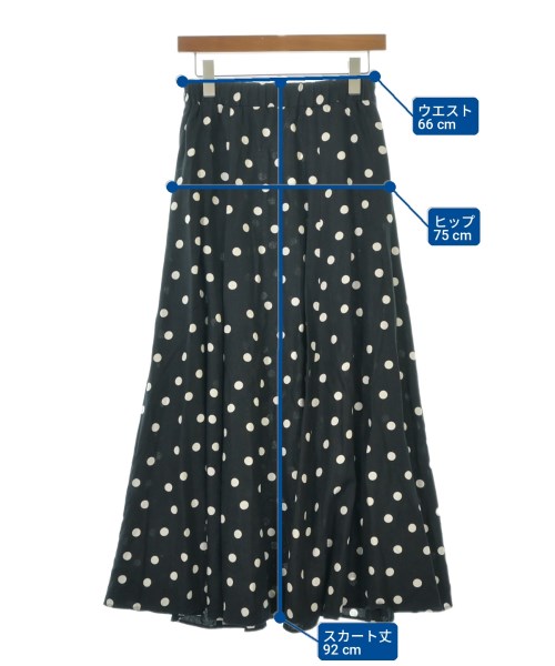UNITED ARROWS（ユナイテッドアローズ）ロング・マキシ丈スカート 黒 サイズ:38(M位) レディース/2200720120028