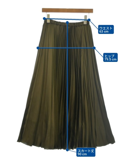 UNITED ARROWS（ユナイテッドアローズ）ロング・マキシ丈スカート カーキ サイズ:38(M位) レディース/2200715619025