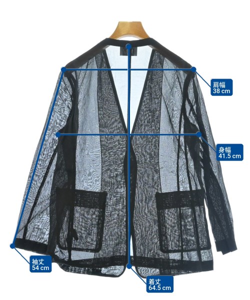 UNITED ARROWS（ユナイテッドアローズ）ノーカラージャケット 黒 サイズ:36(S位) レディース/2200721104027
