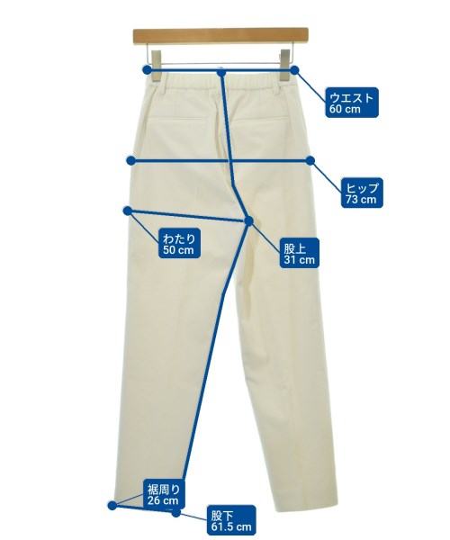 UNITED ARROWS（ユナイテッドアローズ）スラックス 白 サイズ:34(XS位) レディース/2200723198086