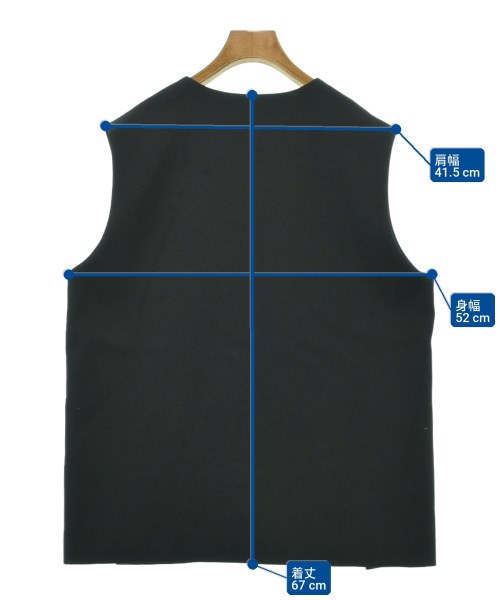 UNITED ARROWS（ユナイテッドアローズ）ベスト 黒 サイズ:F レディース/2200723834076