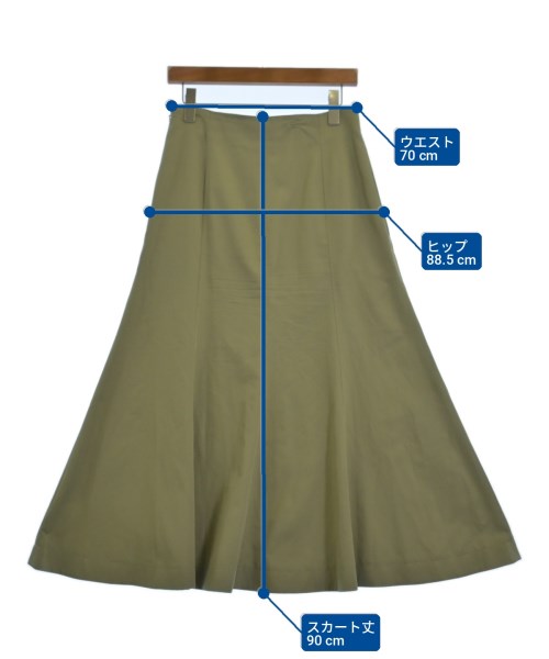 UNITED ARROWS（ユナイテッドアローズ）ロング・マキシ丈スカート カーキ サイズ:40(M位) レディース/2200723834120
