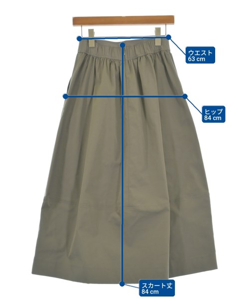 UNITED ARROWS（ユナイテッドアローズ）ロング・マキシ丈スカート カーキ サイズ:38(M位) レディース/2200720664065