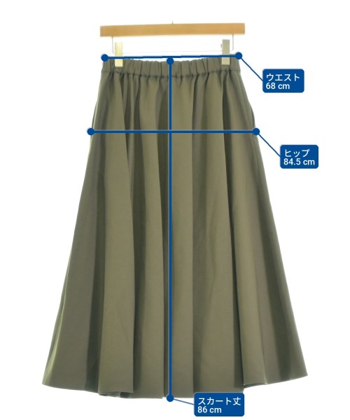 UNITED ARROWS（ユナイテッドアローズ）ロング・マキシ丈スカート カーキ サイズ:40(M位) レディース/2200719802089