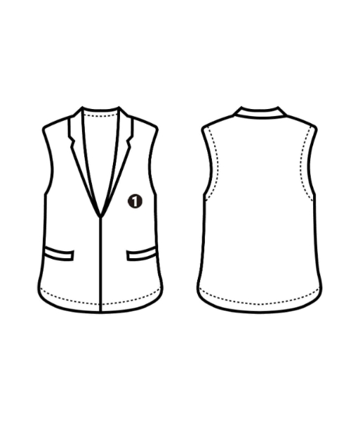UNITED ARROWS（ユナイテッドアローズ）ベスト 白 サイズ:F レディース/2200725395162