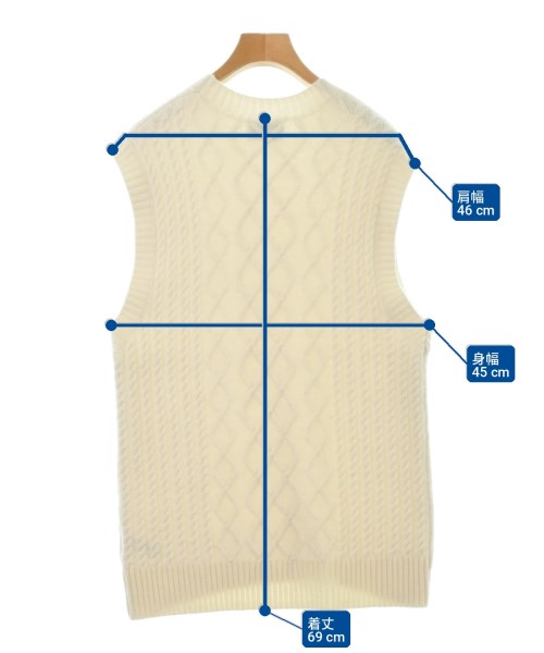 UNITED ARROWS（ユナイテッドアローズ）ベスト 白 サイズ:F レディース/2200725396053