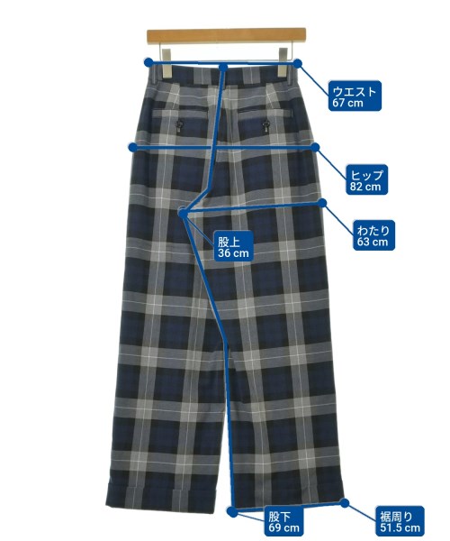 UNITED ARROWS（ユナイテッドアローズ）スラックス 紺 サイズ:40(M位) レディース/2200725396077