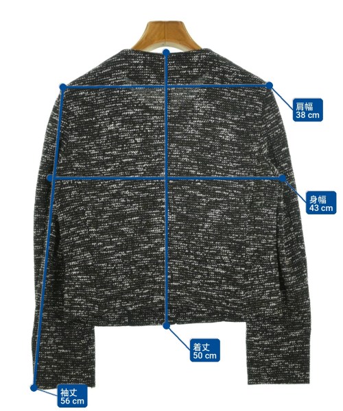 UNITED ARROWS（ユナイテッドアローズ）ノーカラージャケット 黒 サイズ:38(M位) レディース/2200721263014