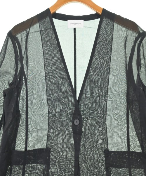 UNITED ARROWS（ユナイテッドアローズ）ノーカラージャケット 黒 サイズ:38(M位) レディース/2200727216038