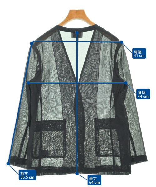 UNITED ARROWS（ユナイテッドアローズ）ノーカラージャケット 黒 サイズ:38(M位) レディース/2200727216038
