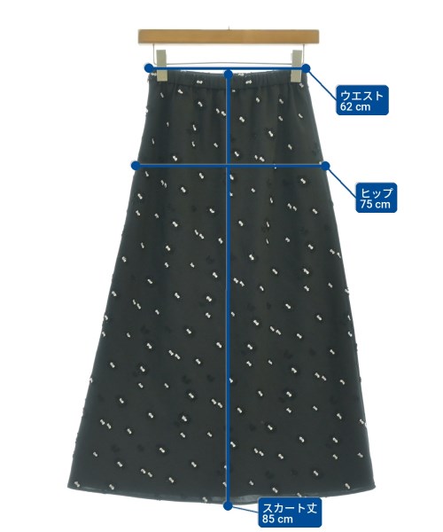 UNITED ARROWS（ユナイテッドアローズ）ロング・マキシ丈スカート 黒 サイズ:36(S位) レディース/2200725106034