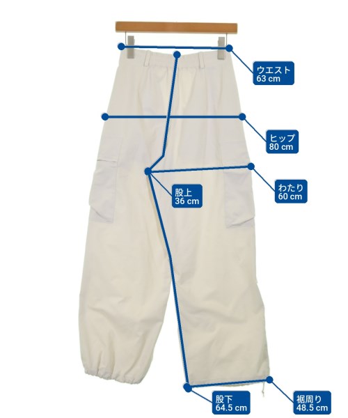 UNITED ARROWS（ユナイテッドアローズ）カーゴパンツ 白 サイズ:34(XS位) レディース/2200721394084