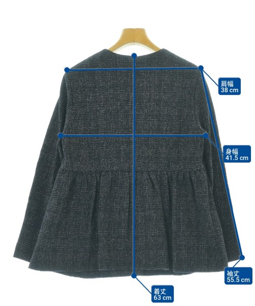 UNITED ARROWS（ユナイテッドアローズ）ブラウス 黒 サイズ:38(M位) レディース/2200727749048