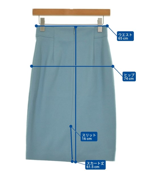UNITED ARROWS（ユナイテッドアローズ）ひざ丈スカート 青 サイズ:36(S位) レディース/2200711845275