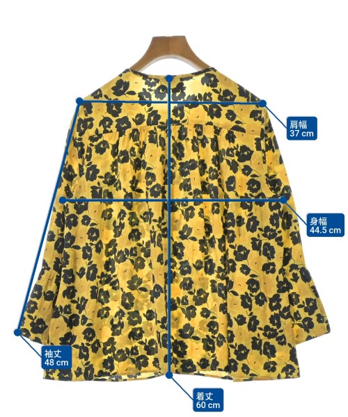 UNITED ARROWS（ユナイテッドアローズ）ブラウス 黄 サイズ:F レディース/2200675609111