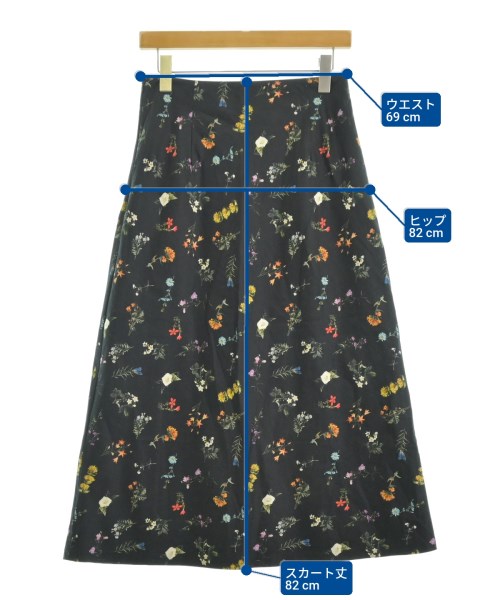 UNITED ARROWS（ユナイテッドアローズ）ロング・マキシ丈スカート 黒 サイズ:40(M位) レディース/2200676728064