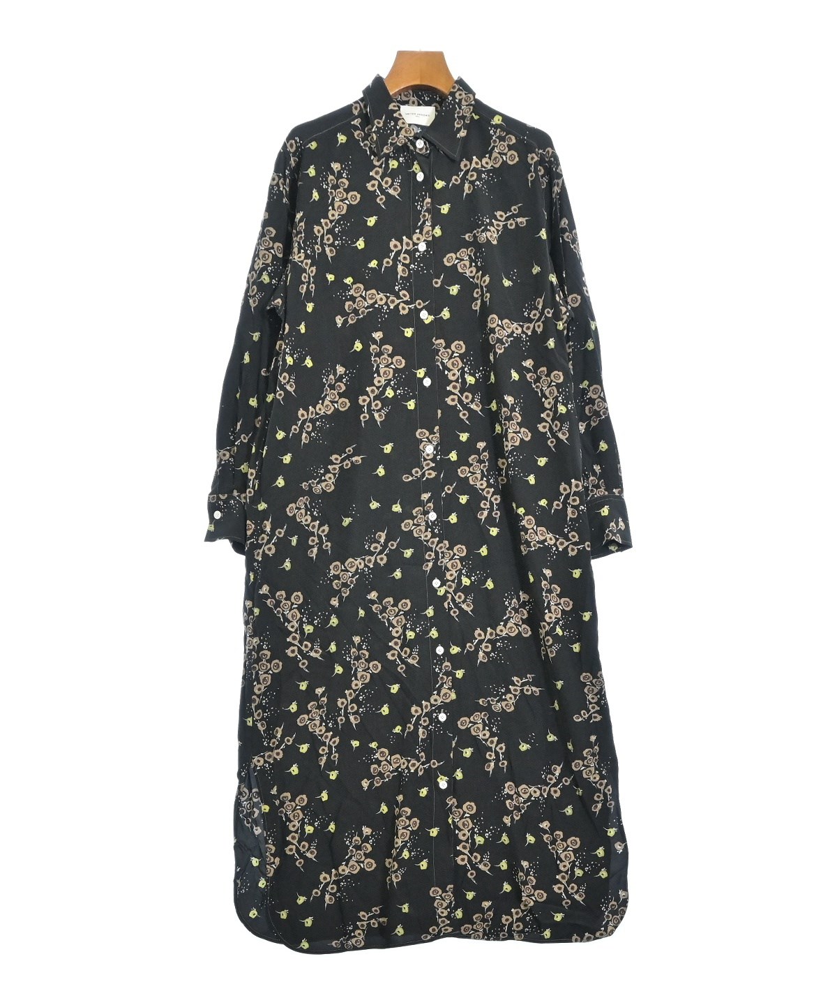 UNITED ARROWS（ユナイテッドアローズ）シャツワンピース 黒 サイズ:36