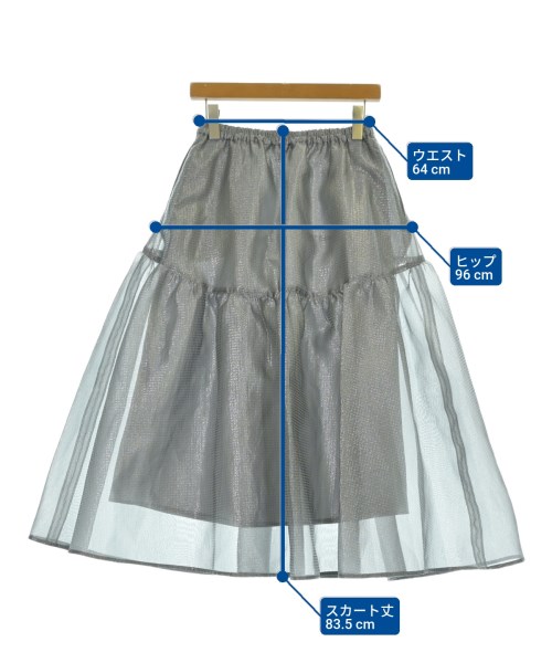 UNITED ARROWS（ユナイテッドアローズ）ひざ丈スカート グレー サイズ:36(S位) レディース/2200681030022