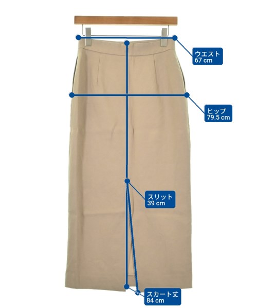 UNITED ARROWS（ユナイテッドアローズ）ロング・マキシ丈スカート ベージュ サイズ:38(M位) レディース/2200684858104