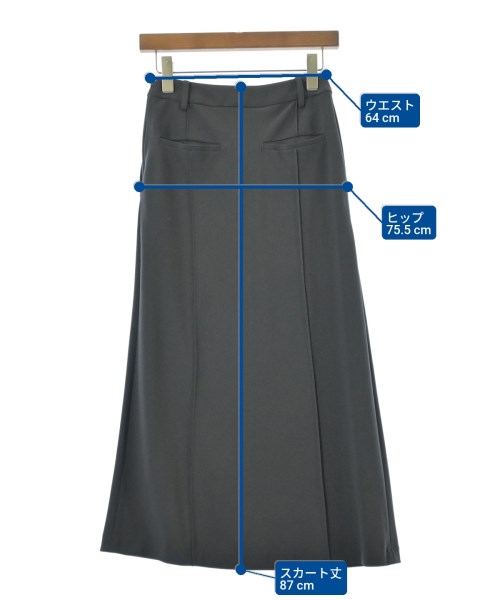 UNITED ARROWS（ユナイテッドアローズ）ロング・マキシ丈スカート グレー サイズ:34(XS位) レディース/2200679974017