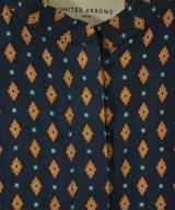 UNITED ARROWS（ユナイテッドアローズ）ブラウス 紺 サイズ:38(M位) レディース/2200680742032