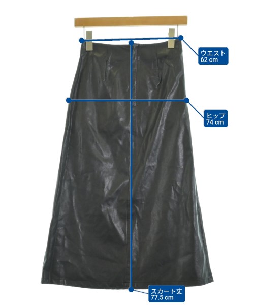 UNITED ARROWS（ユナイテッドアローズ）ロング・マキシ丈スカート 黒 サイズ:34(XS位) レディース/2200685036228