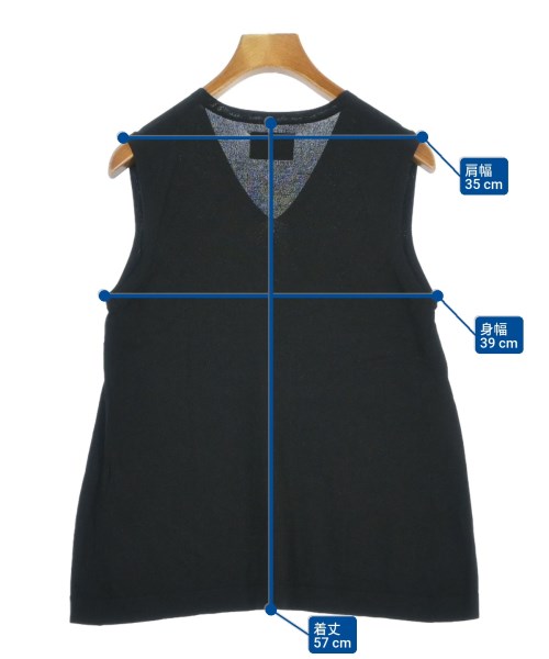 UNITED ARROWS（ユナイテッドアローズ）ベスト/ノースリーブ 黒 サイズ:-(M位) レディース/2200686489085