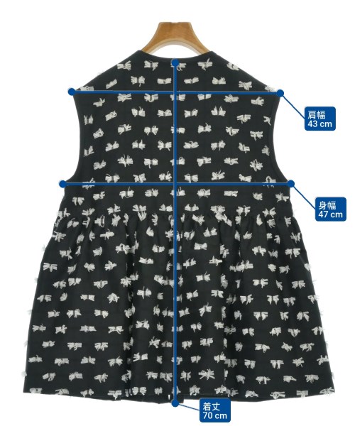 UNITED ARROWS（ユナイテッドアローズ）ベスト 黒 サイズ:F レディース/2200686625063
