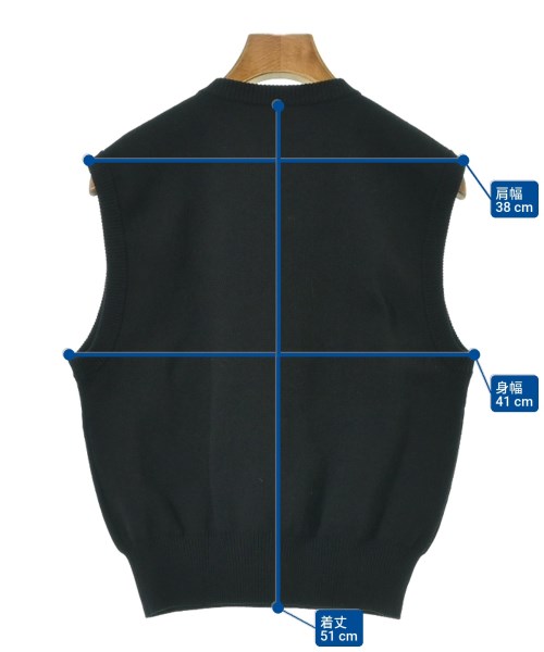 UNITED ARROWS（ユナイテッドアローズ）ベスト 黒 サイズ:F レディース/2200686834083