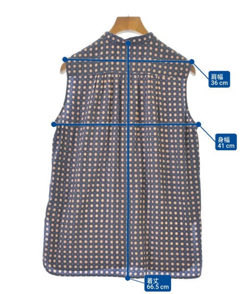 UNITED ARROWS（ユナイテッドアローズ）ブラウス 紺 サイズ:36(S位) レディース/2200684326801
