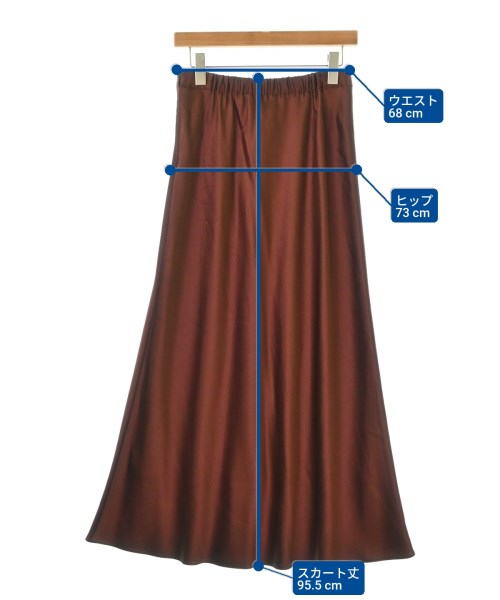 UNITED ARROWS（ユナイテッドアローズ）ロング・マキシ丈スカート 赤 サイズ:40(M位) レディース/2200678140345