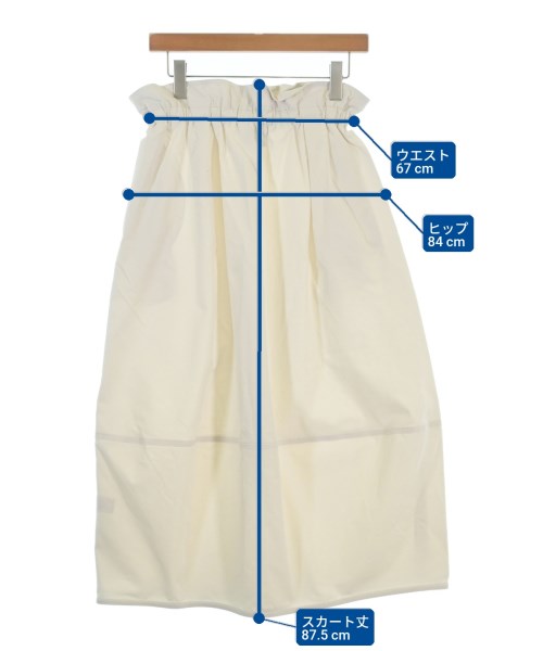 UNITED ARROWS（ユナイテッドアローズ）ロング・マキシ丈スカート 白 サイズ:38(M位) レディース/2200683755237
