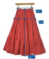 UNITED ARROWS（ユナイテッドアローズ）ロング・マキシ丈スカート 赤 サイズ:36(S位) レディース/2200685980019